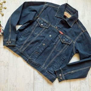 Mossimo Dark Denim Jean Jacket size Medium